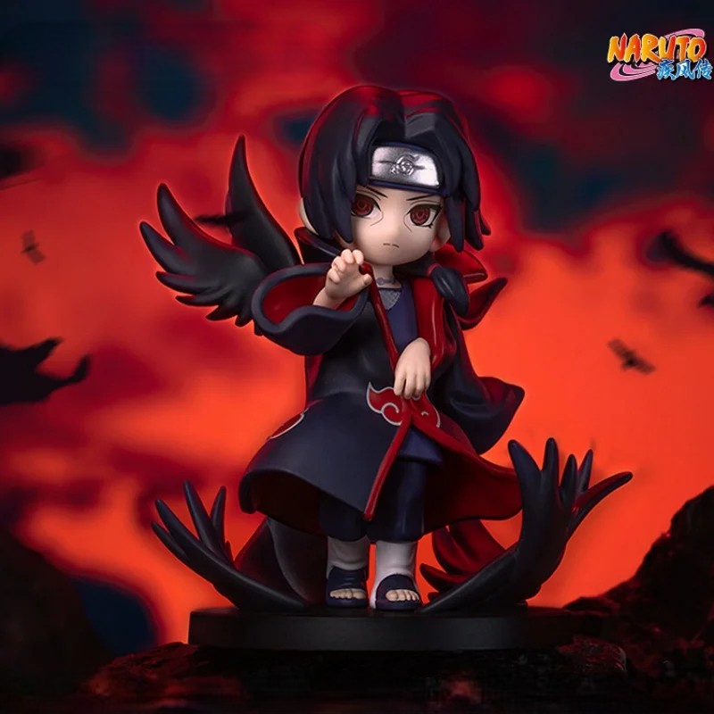 Itachi Uchiha POP MART x GONG diorama figure with Susanoo ribcage and street-art aesthetic - Shinobi Domain