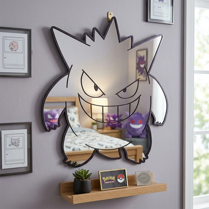 One Piece & Anime Acrylic Wall Mirror – HD UV Print Room & Gaming Decor