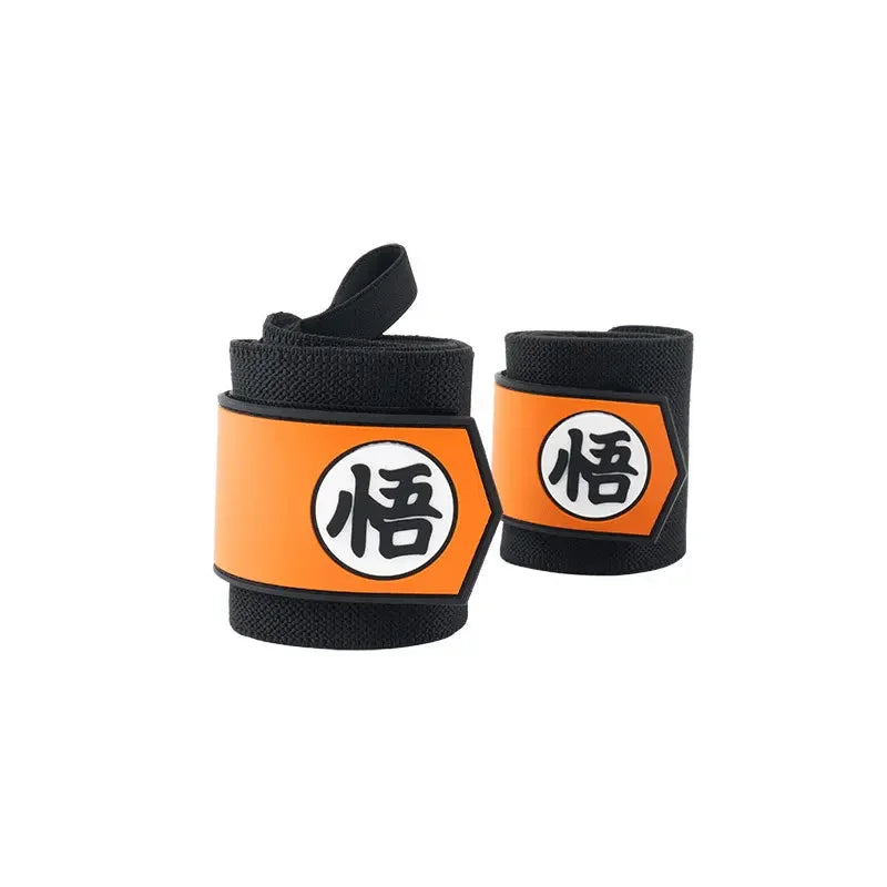Anime Weightlifting Wrist Wraps & Lifting Straps – Heavy-Duty Gym Powerlifting Support