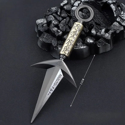 Naruto Minato Flying Thunder God Kunai – Rotatable Metal Ninja Weapon Replica