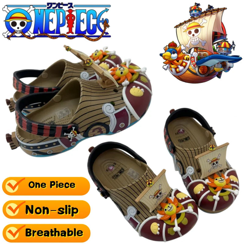 One Piece Luffy Clog Sandals & Non-Slip Slip-On Shoes