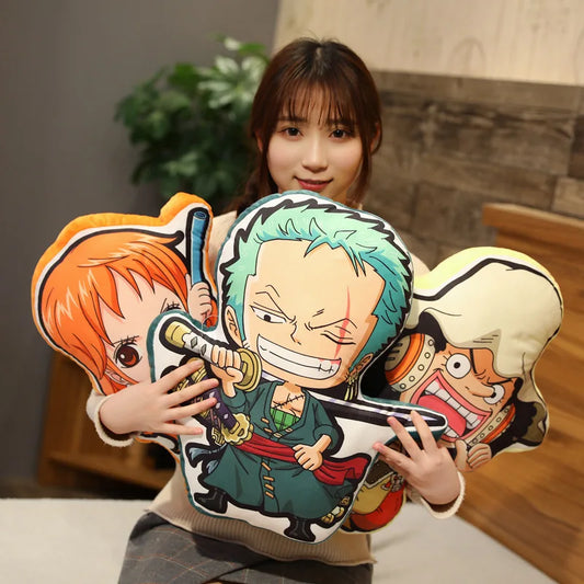 One Piece Kawaii Plush Pillow Cushion Doll – Soft Anime Stuffed Toy
