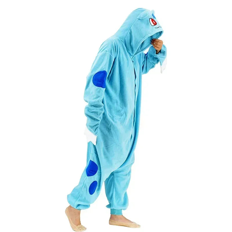 Pokemon Adult Cosplay Kigurumi Onesie – Anime Fleece Pajamas Jumpsuit