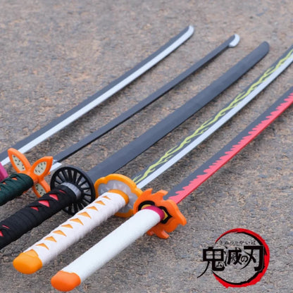 72cm Demon Slayer PU Katana – Safe Anime Cosplay Prop Sword & Replica