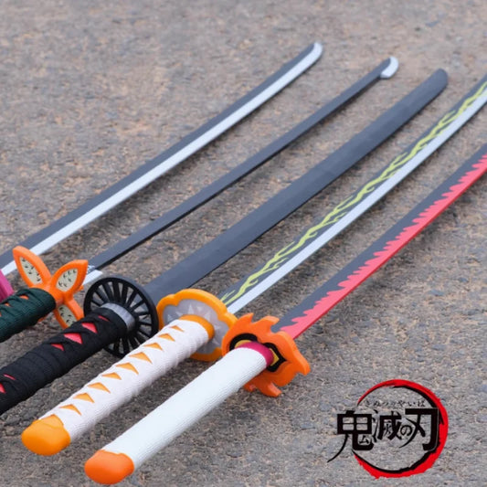72cm Demon Slayer PU Katana – Safe Anime Cosplay Prop Sword & Replica