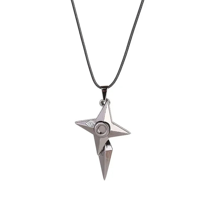 Naruto Akatsuki Red Cloud Necklace – Anime Konoha Pendant & Cosplay Jewelry Collection