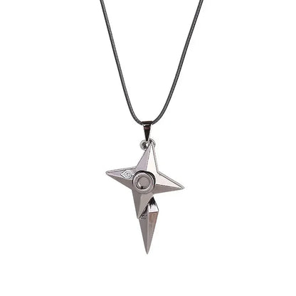 Naruto Akatsuki Red Cloud Necklace – Anime Konoha Pendant & Cosplay Jewelry Collection