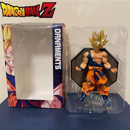 Super Saiyan Goku figurine in packaging with Dragon Ball Z branding