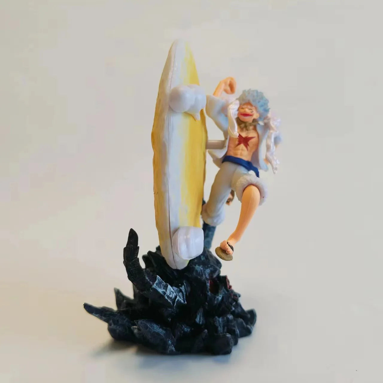 One Piece Gear 5 Luffy "Moon Fairy" Action Figure – 14cm Sun God Nika PVC Statue with LED Moon Light
