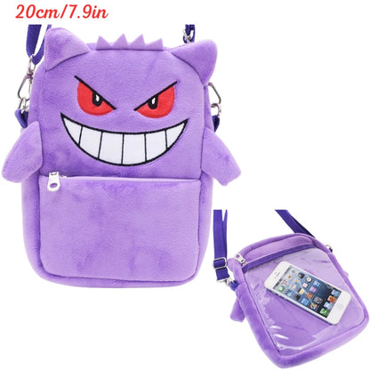 Pokémon Plush Character Shoulder Bags – Kawaii Anime Plushie Crossbody Purses