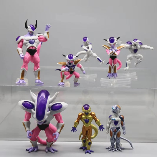 Dragon Ball Z Frieza Action Figure Set (8-Piece) – 7cm Mini PVC Freezer Collectibles