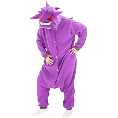 Pokemon Adult Cosplay Kigurumi Onesie – Anime Fleece Pajamas Jumpsuit