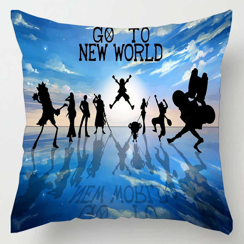 One Piece Anime Plush Square Throw Pillow Cover – 18"x18" (45x45 cm)