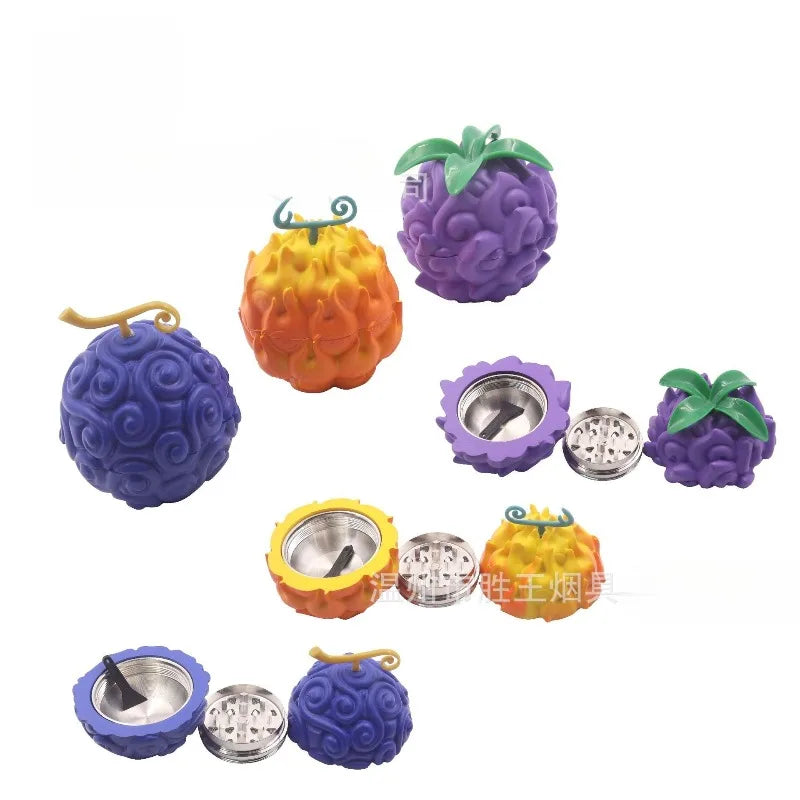 One Piece Devil Fruit Grinder - 3-Layer Zinc Alloy Crusher