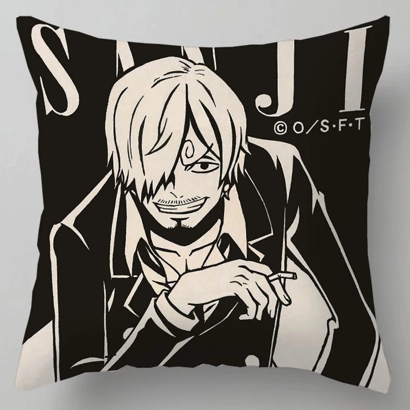 One Piece Anime Plush Square Throw Pillow Cover – 18"x18" (45x45 cm)