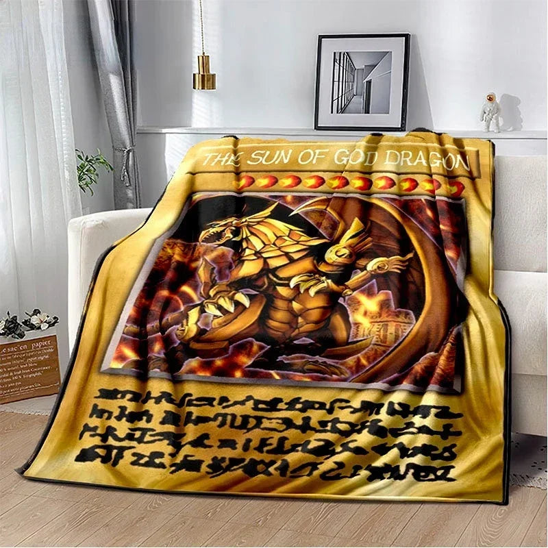 Yu-Gi-Oh! TCG Card Art Throw Blanket – Ultra-Soft Anime Fleece Bedspread