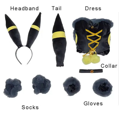 Pokémon Eeveelution Cosplay Costume & Cloak (Umbreon / Vaporeon / Espeon)