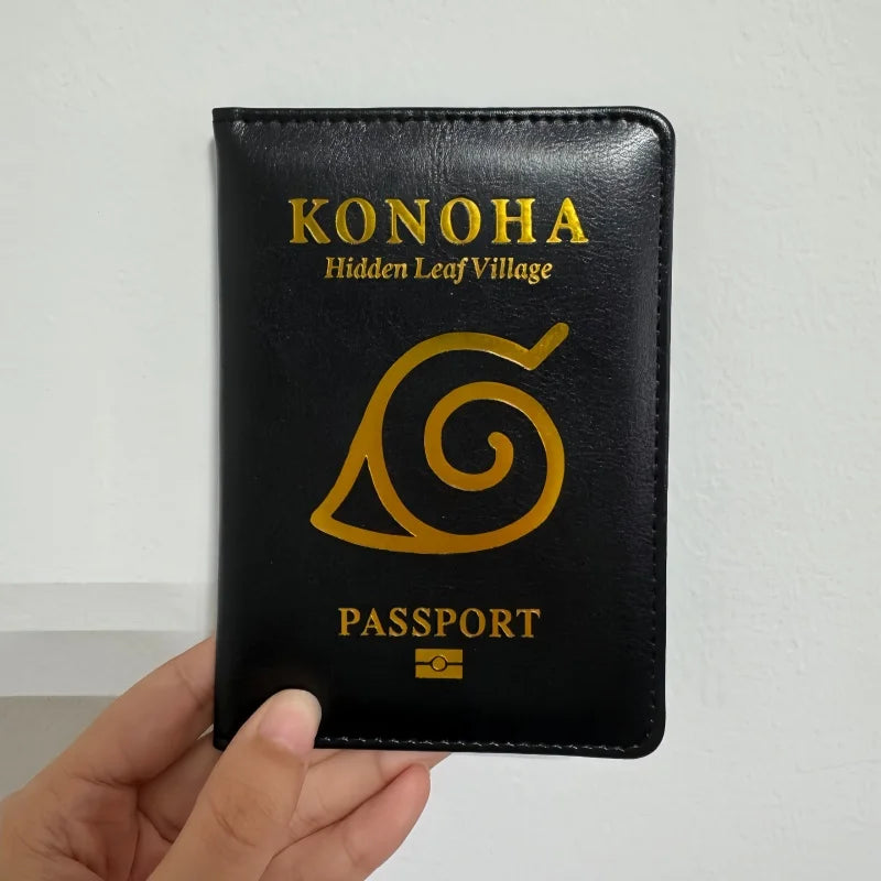 Naruto Konohagakure Hidden Leaf Village Anime Passport Cover – Travel Wallet Case