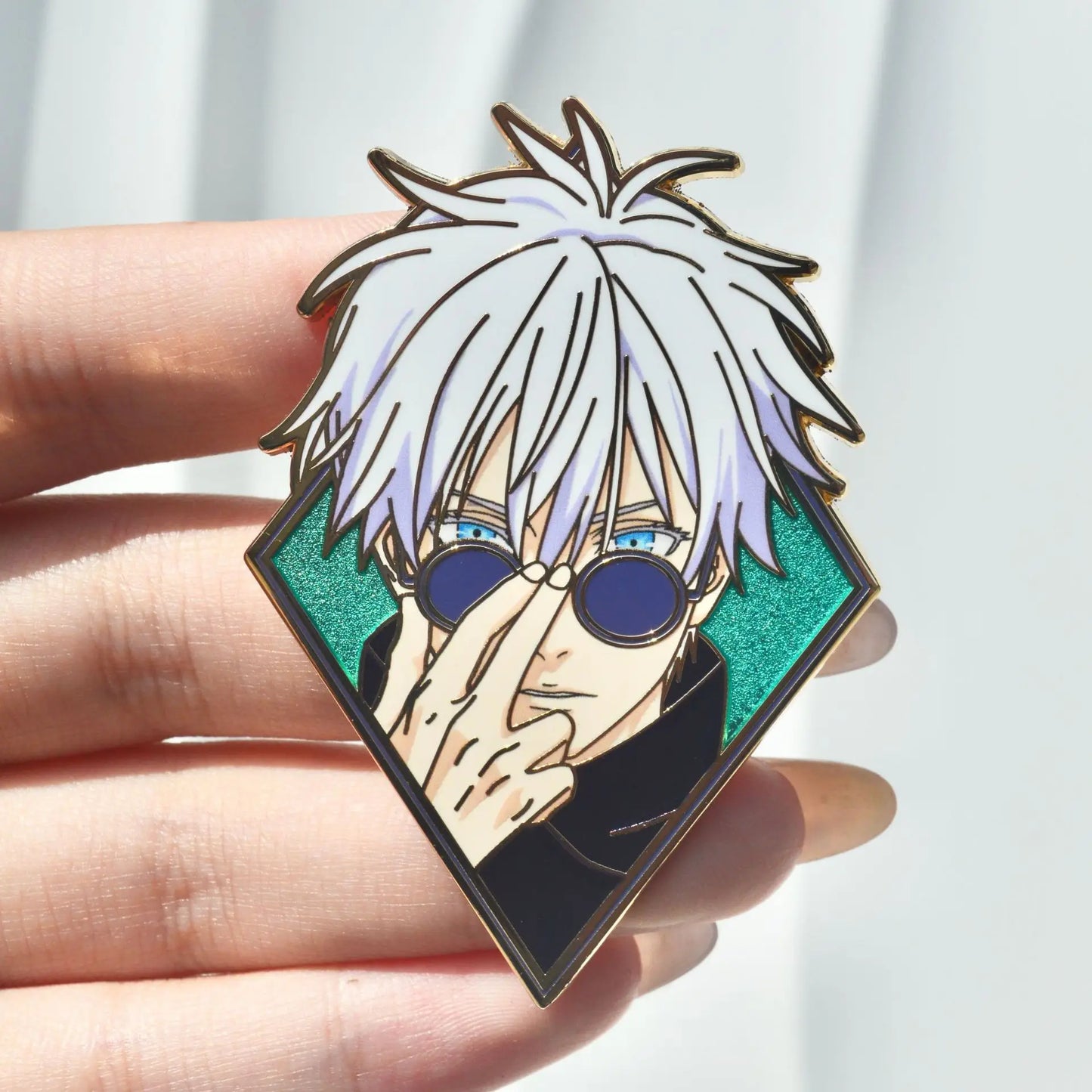 Jujutsu Kaisen Enamel Pin Badge Set – Gojo, Sukuna, Toji & Megumi Brooches