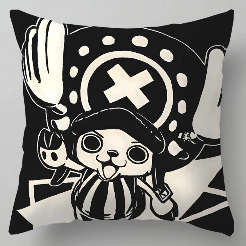 One Piece Anime Plush Square Throw Pillow Cover – 18"x18" (45x45 cm)