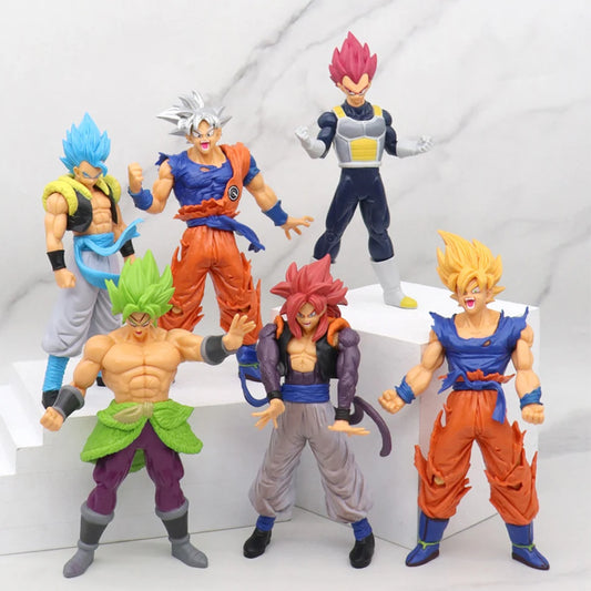 Dragon Ball Z Super Saiyan Action Figures – 18cm Collectible PVC Battle Models (Goku, Vegeta, Broly)