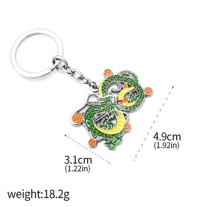 Dragon Ball Z 1-7 Star Resin Keychain & Pendant Set – Premium 3D Anime Dragon Ball Keyring Collectibles