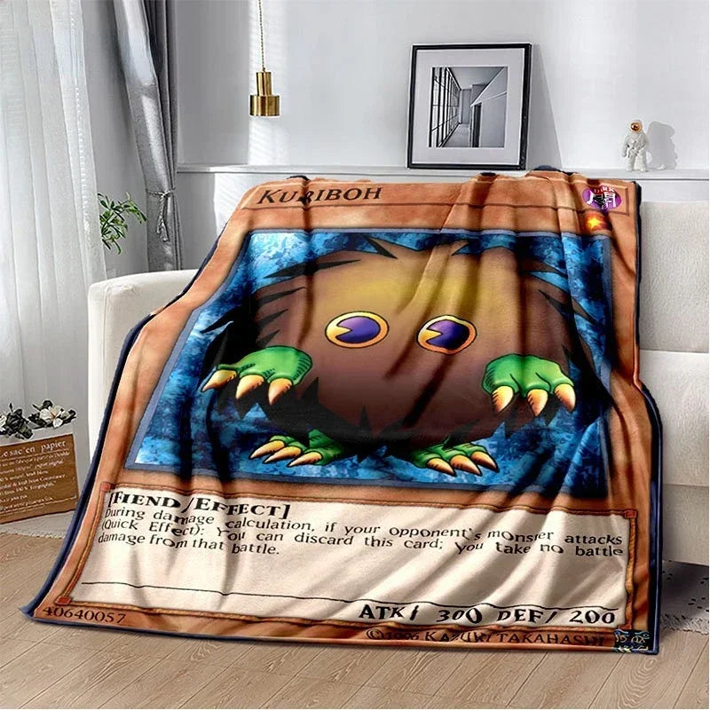 Yu-Gi-Oh! TCG Card Art Throw Blanket – Ultra-Soft Anime Fleece Bedspread