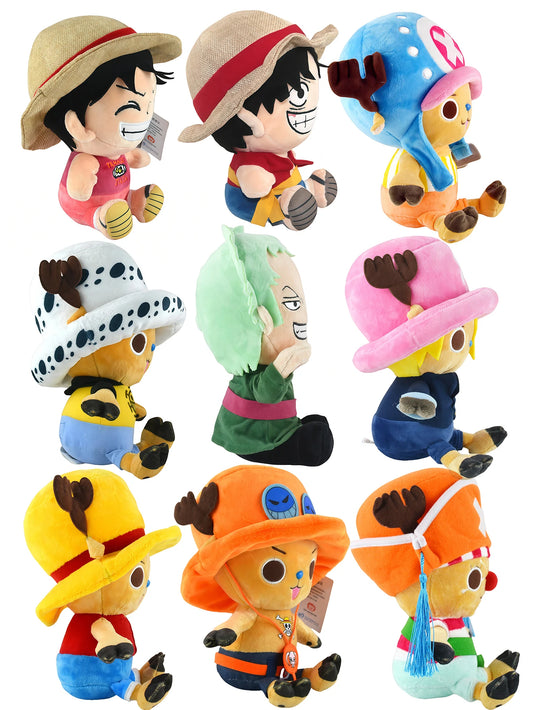 One Piece Chibi Plush Doll (25cm) – Soft Stuffed Anime Toy Figure