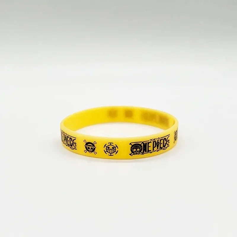 One Piece Anime Glow-In-The-Dark Silicone Sports Wristband – Luffy & Zoro