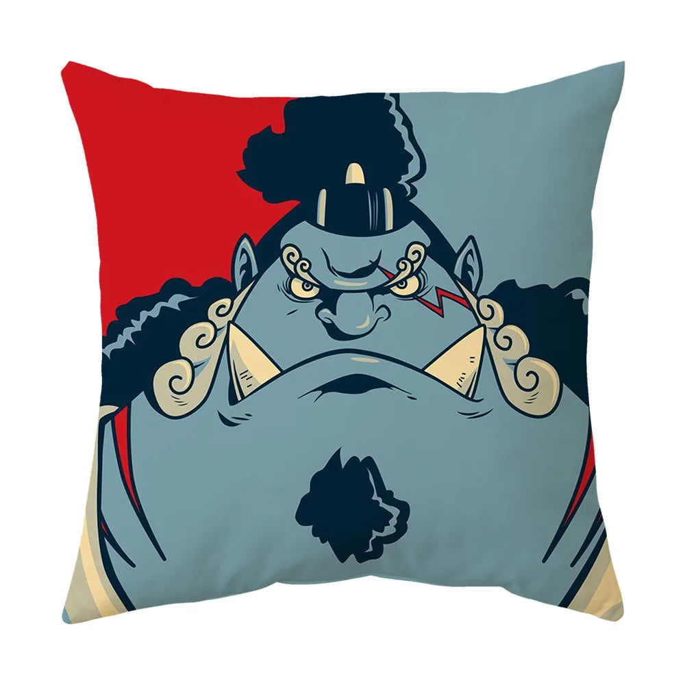 One Piece Anime Plush Square Throw Pillow Cover – 18"x18" (45x45 cm)
