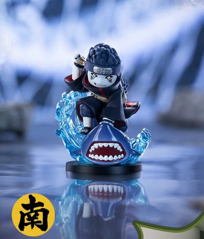Kisame Hoshigaki Akatsuki figure with Samehada sword and water jutsu diorama base