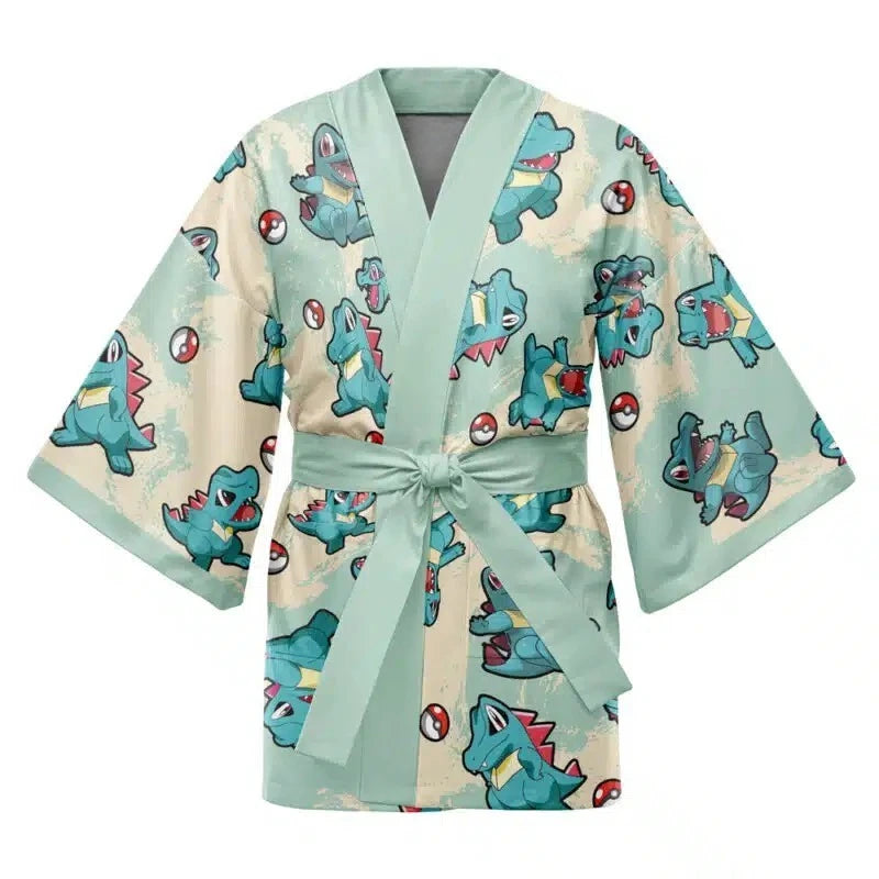 Pokémon Kanto & Johto Cosplay Kimono – Premium Character Graphic Haori Cardigans