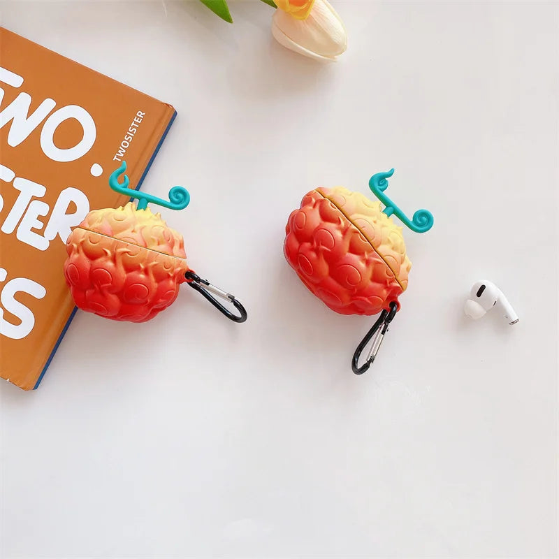One Piece Devil Fruit Apple AirPods Protective Case