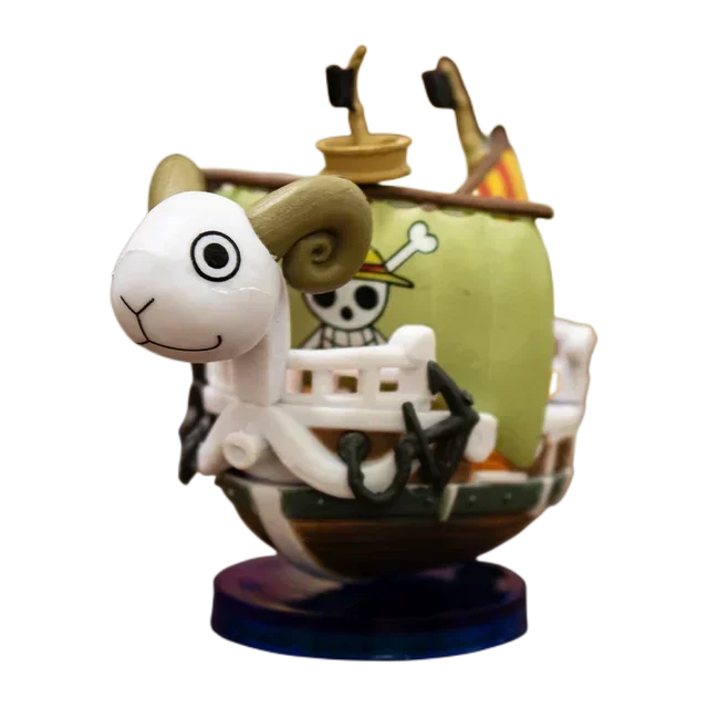 One Piece Mini Ship Figure Model – Thousand Sunny & Going Merry Desktop Statues