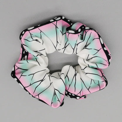 Demon Slayer Hair Scrunchie - Anime Satin Elastic Hair Tie