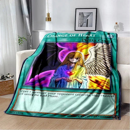 Yu-Gi-Oh! TCG Card Art Throw Blanket – Ultra-Soft Anime Fleece Bedspread