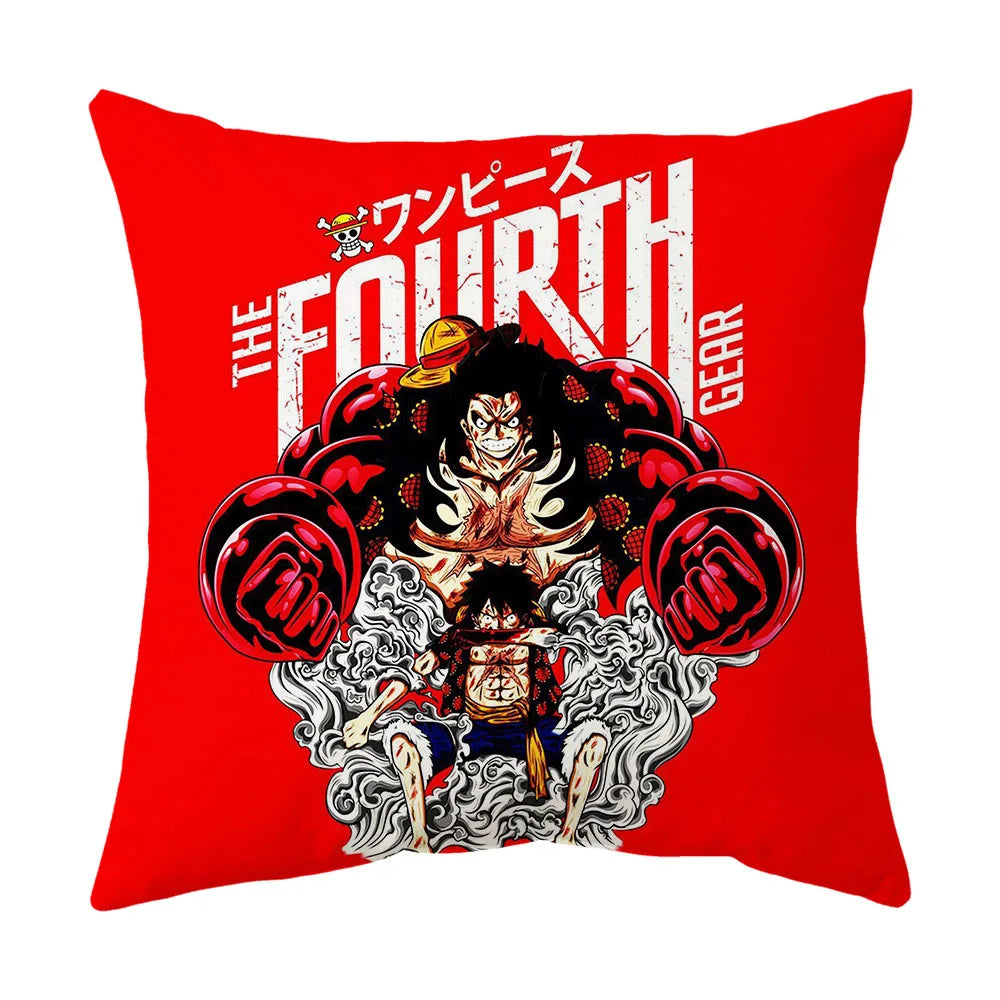 One Piece Anime Plush Square Throw Pillow Cover – 18"x18" (45x45 cm)