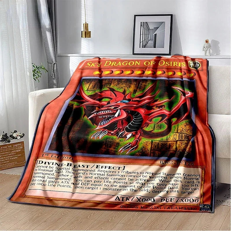 Yu-Gi-Oh! TCG Card Art Throw Blanket – Ultra-Soft Anime Fleece Bedspread