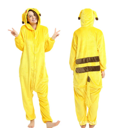 Pokemon Adult Cosplay Kigurumi Onesie – Anime Fleece Pajamas Jumpsuit