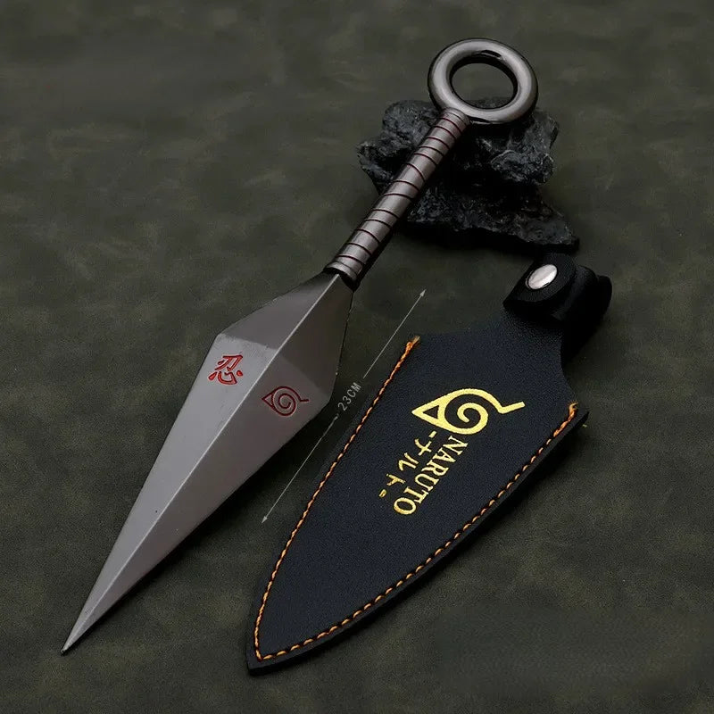 Naruto Minato Flying Thunder God Kunai – Rotatable Metal Ninja Weapon Replica