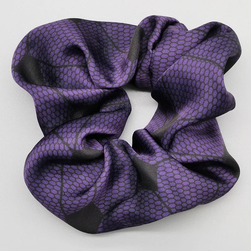 Demon Slayer Hair Scrunchie - Anime Satin Elastic Hair Tie