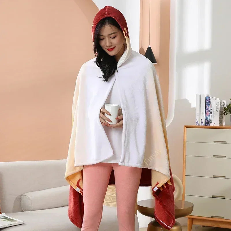 Demon Slayer Wearable Blanket & Bathrobe – Kimetsu no Yaiba Cozy Cosplay Shawl Gown
