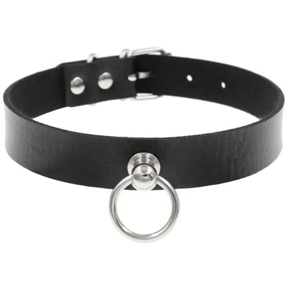 Chainsaw Man Reze Cosplay Choker – PU Leather Pull Ring Pendant Necklace