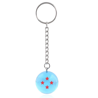 Dragon Ball Z 1-7 Star Resin Keychain & Pendant Set – Premium 3D Anime Dragon Ball Keyring Collectibles