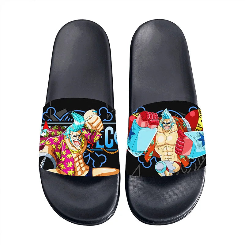 One Piece Anime Non-Slip Slide Sandals – EVA Indoor & Outdoor Slides