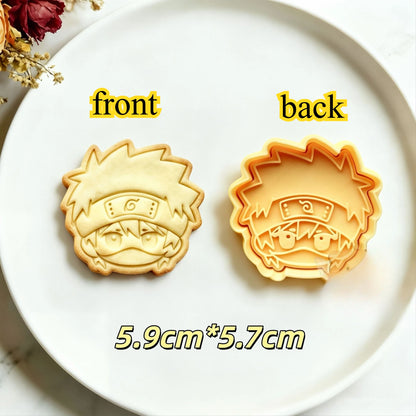 Naruto Anime Character Cookie Cutters & Biscuit Molds – DIY Baking Stamp Set