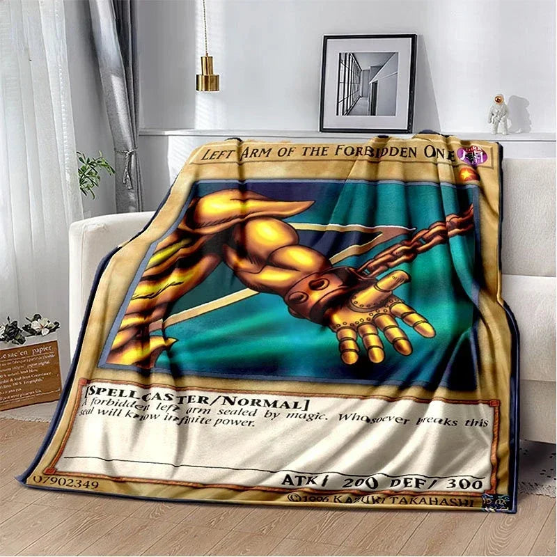 Yu-Gi-Oh! TCG Card Art Throw Blanket – Ultra-Soft Anime Fleece Bedspread