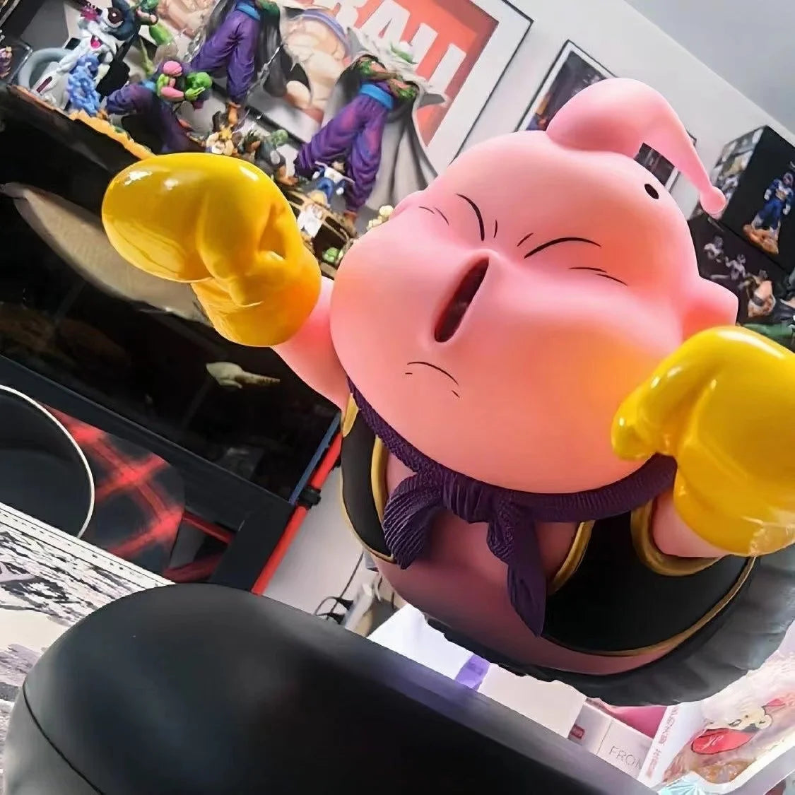Dragon Ball Z Magnetic Levitation Majin Buu Figure - Floating Fat Buu Model