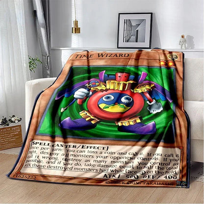 Yu-Gi-Oh! TCG Card Art Throw Blanket – Ultra-Soft Anime Fleece Bedspread