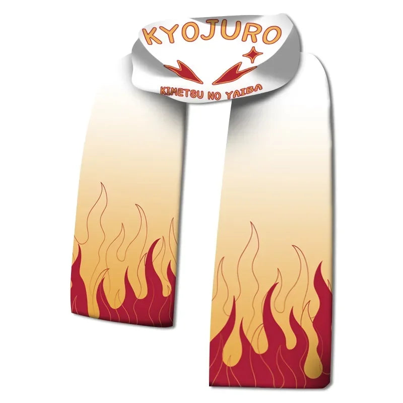 Demon Slayer Winter Cotton Scarf – Kimetsu no Yaiba Anime Warm Neck Scarf & Cosplay Gift